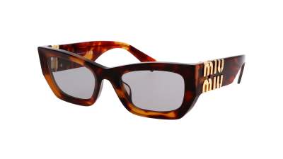Lunettes de soleil Miu Miu MU 09WS 21C40O 53-22 Havana Mogano en stock