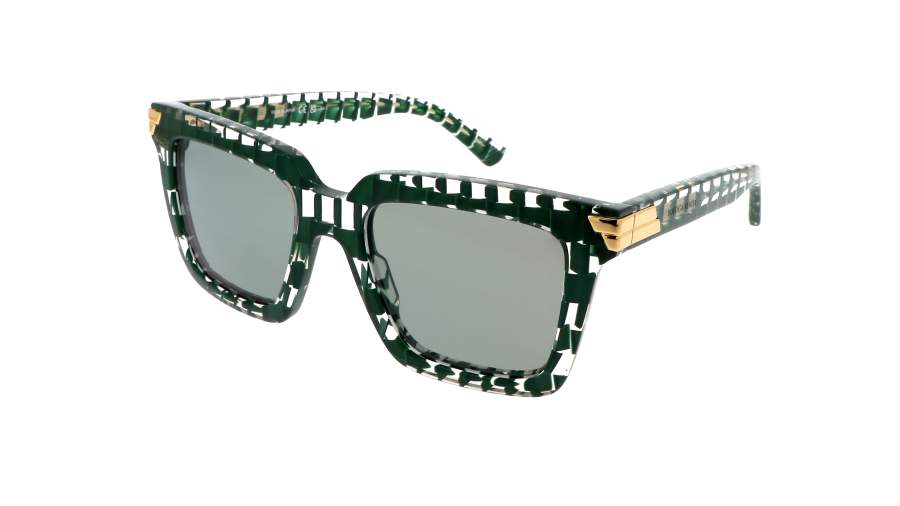 Sonnenbrille Bottega Veneta Unapologetic BV1005S 010 53-21 Grün auf Lager