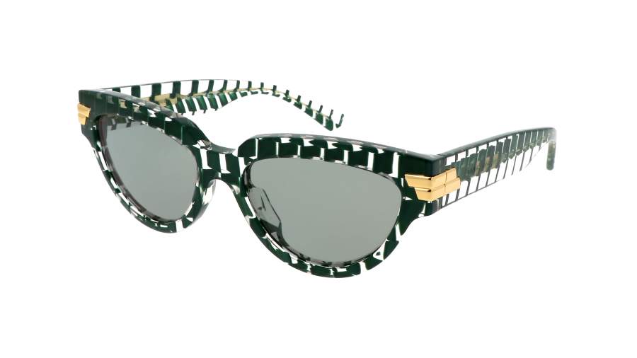 Sonnenbrille Bottega Veneta Unapologetic BV1035S 008 55-19 Grün auf Lager