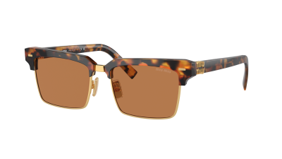 Lunettes de soleil Miu Miu Runway MU 10ZS 19P2Z1 54-17 Havana en stock