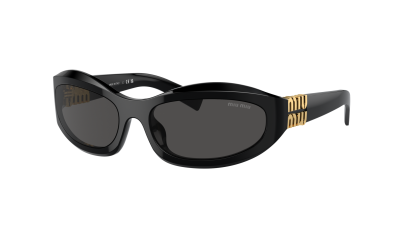 Sonnenbrille Miu Miu MU 14ZS 16K08Z 59-17 Schwarz auf Lager