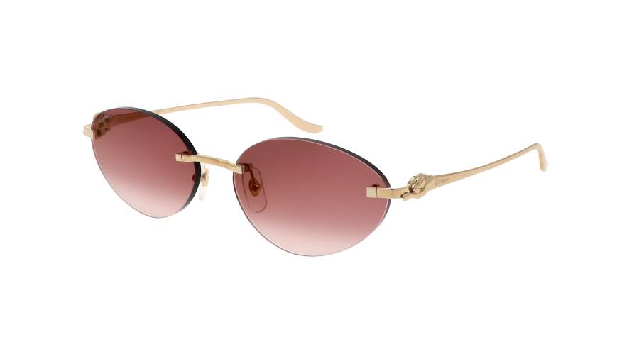 Occhiali da sole Cartier Core range CT0504S 002 58-16 Oro in stock