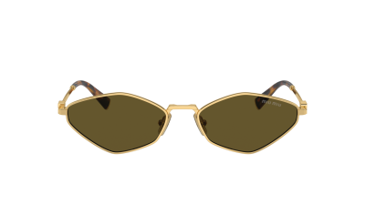 Miu Miu Regard MU 56ZS 5AK09Z 56-17 Oro