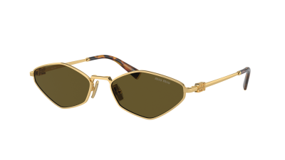 Lunettes de soleil Miu Miu Regard MU 56ZS 5AK09Z 56-17 Or en stock