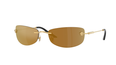 Lunettes de soleil Versace VE2279 10027I 60-18 Or en stock