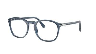 Lunettes de vue Persol PO3007VM 1197 50-19 Transparent Denim Blue en stock