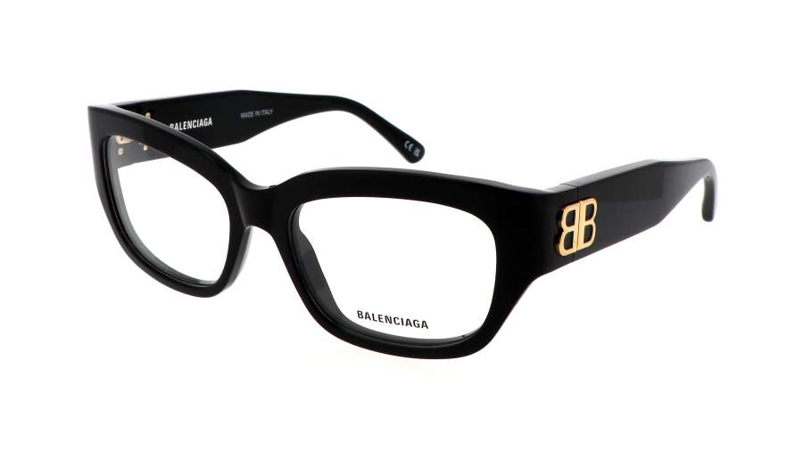 Brille Balenciaga Everyday BB0363O 001 54-17 Schwarz auf Lager