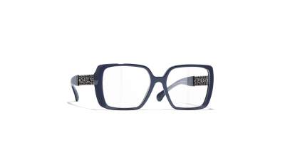 Lunettes de vue CHANEL CH3486Q 1725 55-17 Bleu Vendome en stock