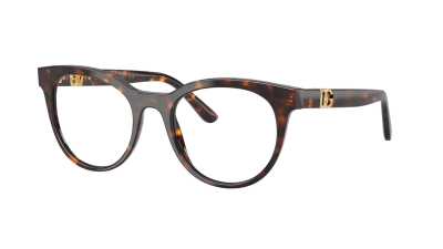 Lunettes de vue Dolce & Gabbana DG3399 502 50-20 Havana en stock