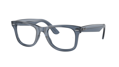 Lunettes de vue Ray-Ban Wayfarer Ease RX4340V RB4340V 8223 50-22 Transparent dark blue en stock