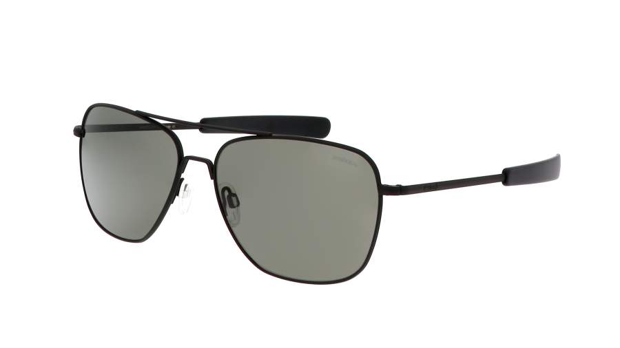 Occhiali da sole Randolph Aviator Military Special Edition AF324 58-20 Nero in stock
