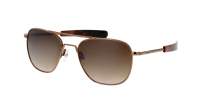 Randolph Aviator AF486 55-20 22K chocolate Gold