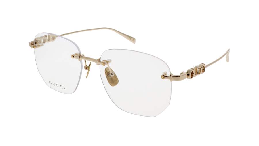 Occhiali da vista Gucci Lettering GG1806O 002 54-17 Oro in stock