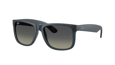 Lunettes de soleil Ray-Ban Justin RB4165 6813/11 55-16 Rubber Blue en stock