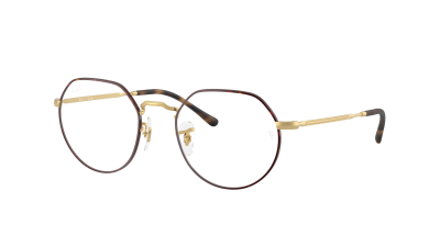 Lunettes de vue Ray-Ban Jack RX6465 RB6465 3188 51-20 Matte Havana on Matte Arista en stock