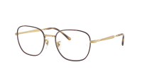 Ray-Ban RX6534 RB6534 3188 53-19 Matte Havana on Matte Arista Gold