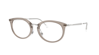 Lunettes de vue Ray-Ban RX7255 RB7255 8125 53-20 Translucent Grey en stock