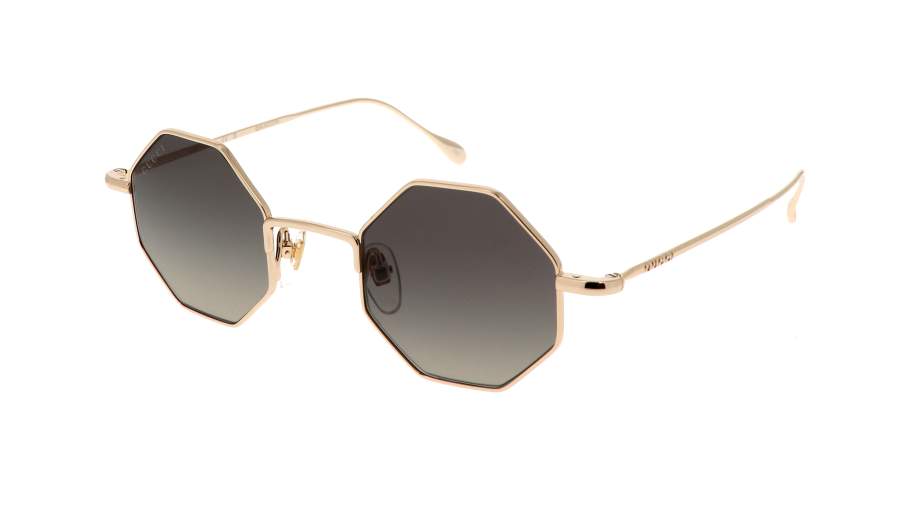 Occhiali da sole Gucci Lettering GG1814S 001 41-22 Oro in stock