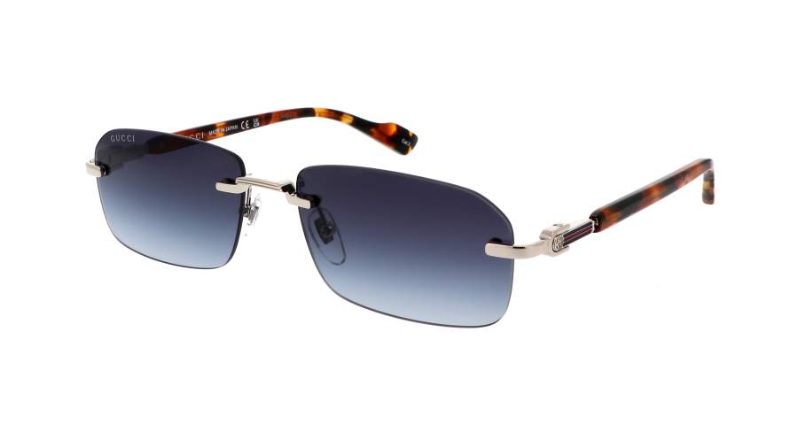 Sonnenbrille Gucci Gucci logo GG1221S 007 56-16 Silber auf Lager