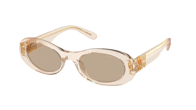 Lunettes de soleil Miu Miu MU 06ZS 11T-40F 50-20 Sand Transparent en stock