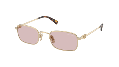 Lunettes de soleil Miu Miu MU A53S ZVN-4I0 49-22 Pale Gold en stock