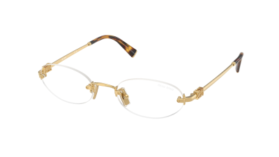 Occhiali da vista Miu Miu MU A54S 5AK-08N 51-20 Gold in stock