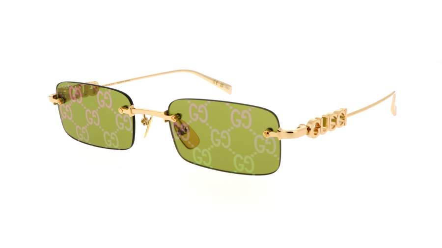 Occhiali da sole Gucci Lettering GG1808S 002 52-20 Oro in stock