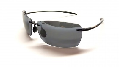 Sonnenbrille Maui Jim Lighthouse 423-02 65-13 Schwarz und Polarisiert auf Lager