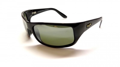 Lunettes de soleil Maui Jim Peahi Noir 202/02 65-19 Large Polarisés na zalihi
