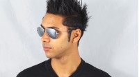 Ray-Ban Aviator Large Metal Argent RB3025 W3275 55-14 Small Miroirs
