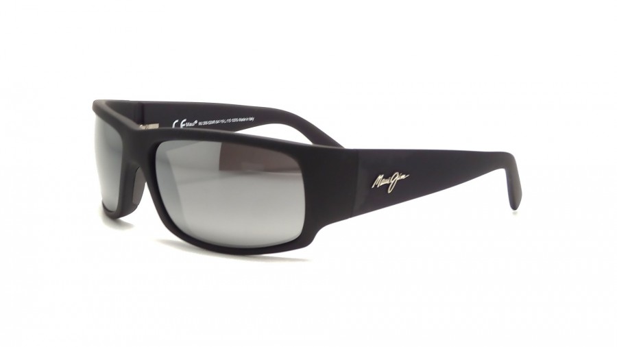 Maui Jim MJ 266 World Cup 02MR Noir mat Verres polarisés miroirs Large