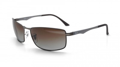 Ray-Ban P RB3498 029/T5 61-17 Gris Medium Polarisés Dégradés