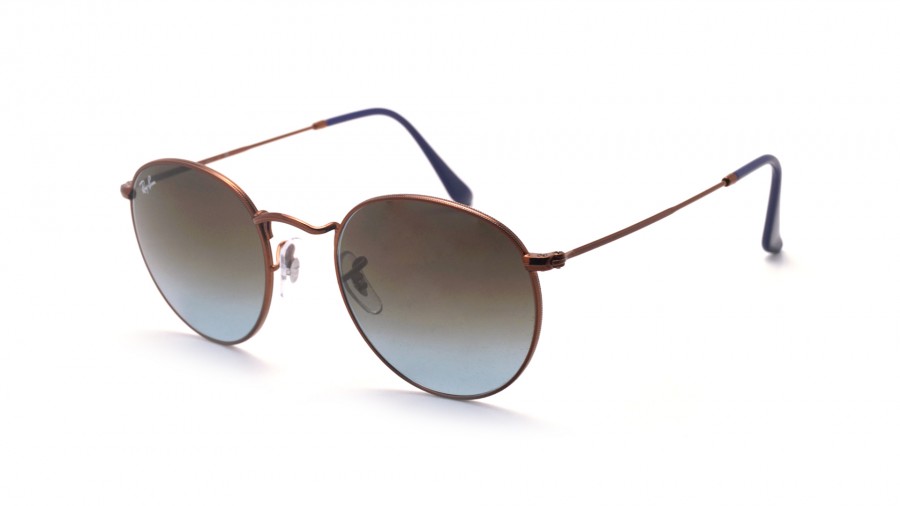 Ray-Ban Round Metal Brun RB3447 9003/96 50-21 Medium Dégradés