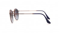 Ray-Ban Round Metal Braun RB3447 9003/96 50-21 Mittel Gradient Gläser