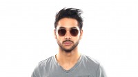 Ray-Ban Round Metal flat lenses RB3447N 001/Z2 50-21 Shiny gold