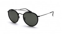 Ray-Ban Round Double bridge RB3647N 002/58 51-22 Crna
