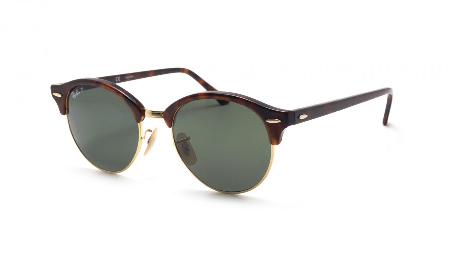 Ray-Ban Clubround Écaille RB4246 990/58 51-19 Medium Polarisés
