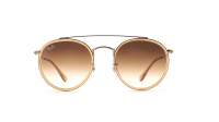 Ray-Ban Round Double bridge RB3647N 9070/51 51-22 Brun