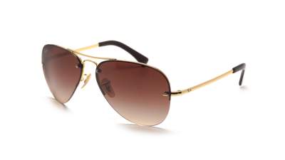Lunettes de soleil Ray-Ban RB3449 001/13 59-14 Or Large Dégradés na zalihi