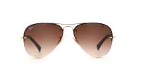 Ray-Ban RB3449 001/13 59-14 Gold Large Gradient