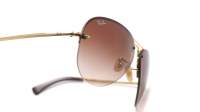 Ray-Ban RB3449 001/13 59-14 Or Large Dégradés