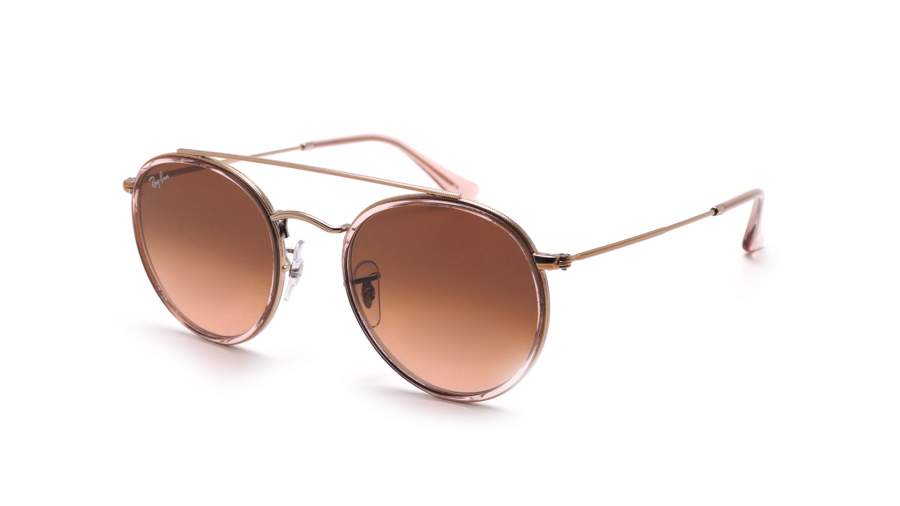 Ray-Ban Round Double Bridge Rose RB3647N 9069/A5 51-22 Medium Dégradés