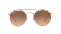 Ray-Ban Round Double Bridge Rose RB3647N 9069/A5 51-22 Medium Dégradés
