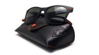 Ray-Ban Wayfarer Scuderia Ferrari Schwarz Mat RB4195M F602/71 52-20 Medium