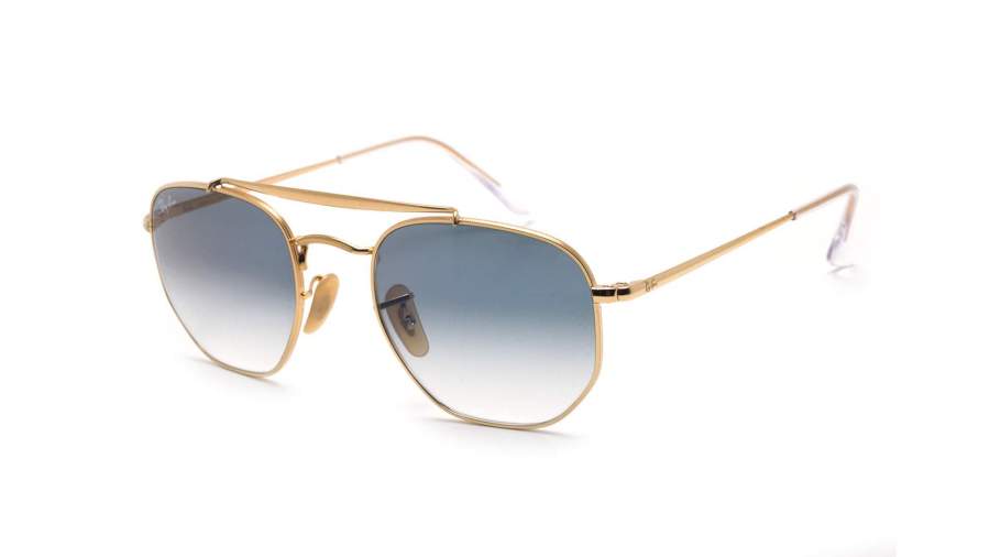 Ray-Ban Marshal Gold RB3648 001/3F 54-21 Large Polarized Gradient