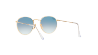 Ray-Ban Round metal Flat lenses RB3447N 001/3F 50-21 Or