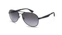 Ray-Ban Aviator large metal Schwarz RB3549 002/T3 61-16 Breit Polarisierte Gläser