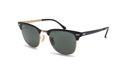 Sonnenbrille Ray-Ban Clubmaster Metal Schwarz RB3716 187/58 51-21 Mittel Polarisierte Gläser auf Lager