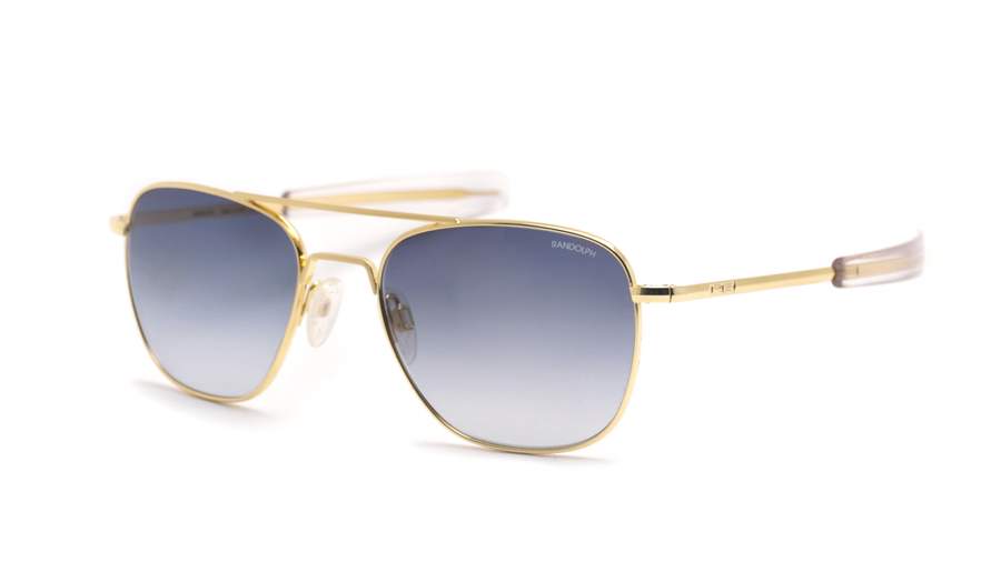 Randolph Aviator Gold 23K Gold AF51602-NY 55-20 Medium Gradient
