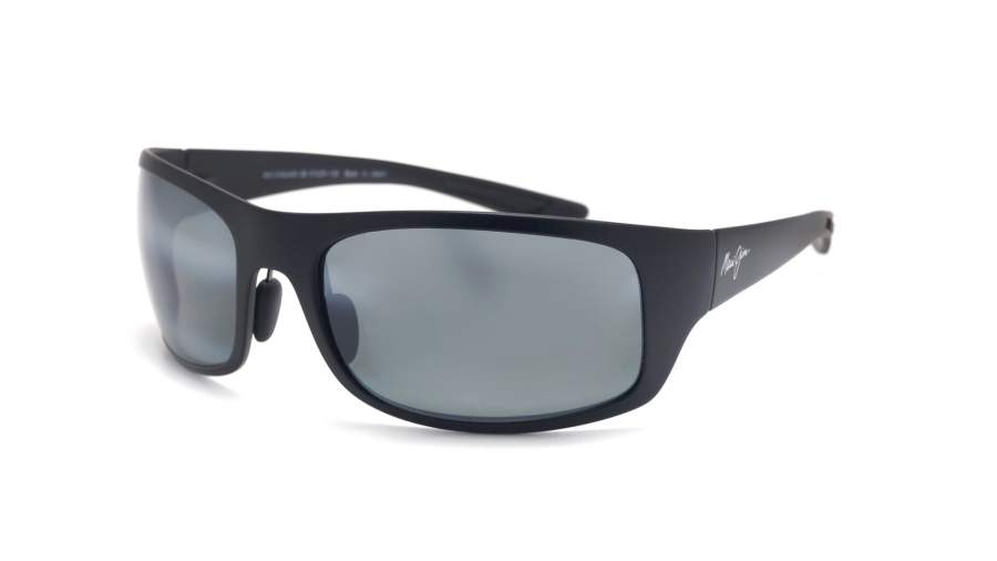 Maui Jim Big Wave Black Mat Maui pure 440-2M 67-20 Large Polarized Gradient Flash